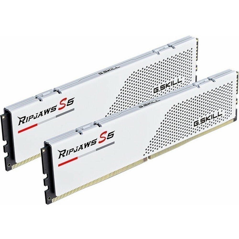 Модуль памяти DIMM DDR5 32Gb, 6000Mhz, 2x16Gb, G.Skill Ripjaws S5 White (F5-6000J3238F16GX2-RS5W)