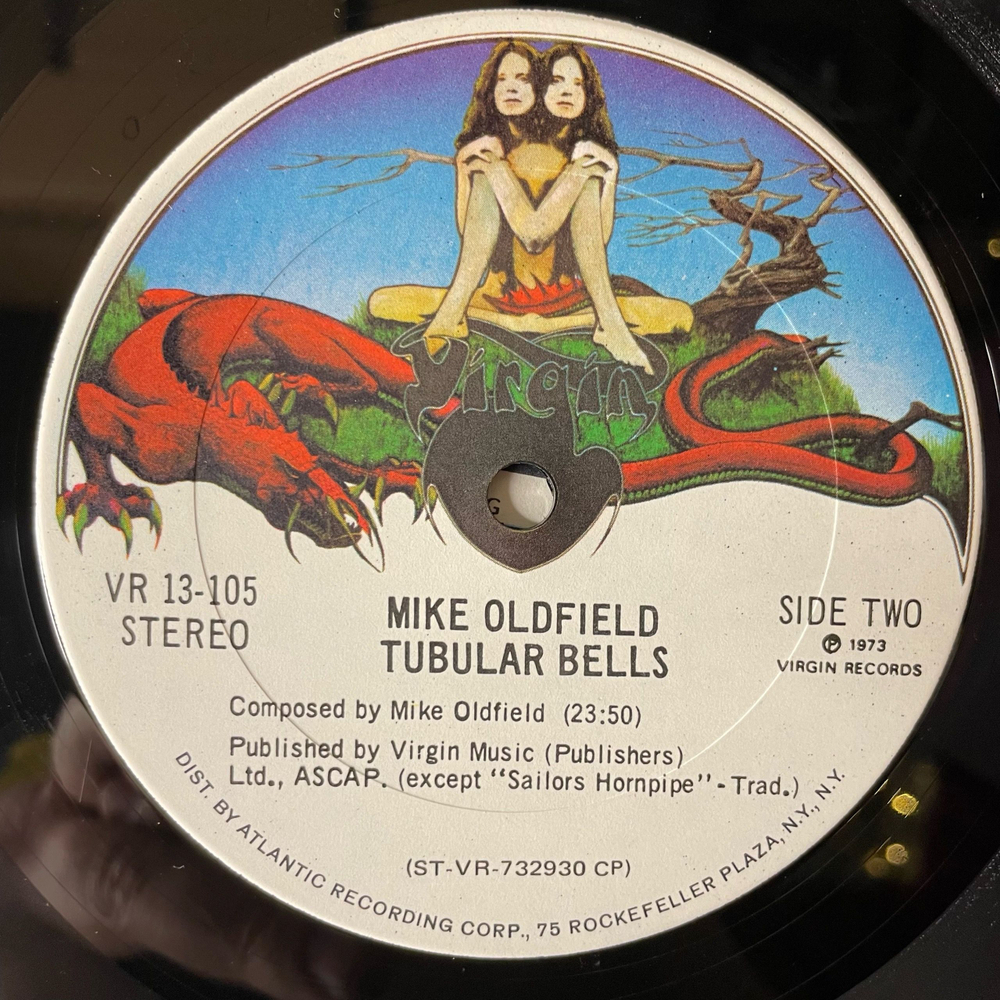 Винтажная виниловая пластинка LP Mike Oldfield Tubular Bells (США 1973)