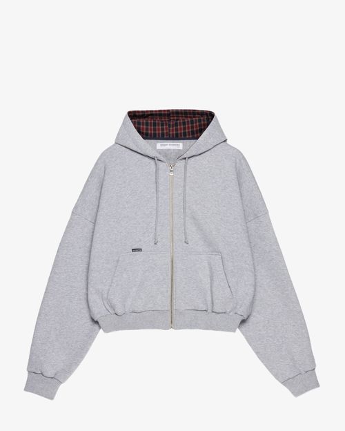 Худи Kraizy Stripes Zip Not Basic серый меланж