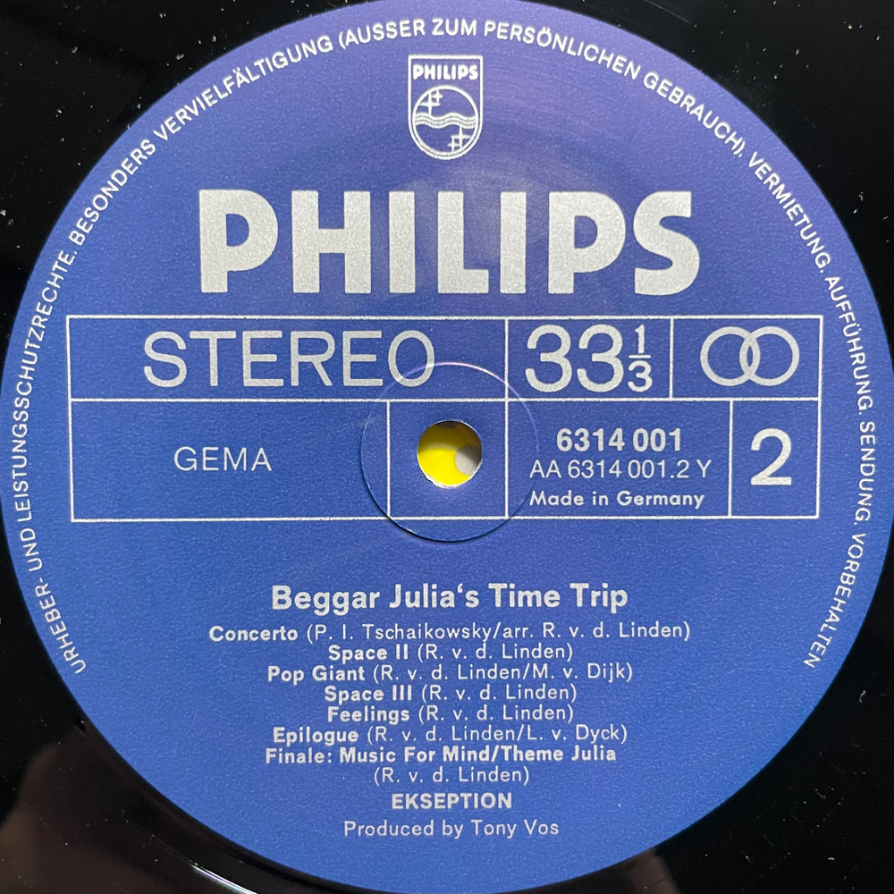 Ekseption ‎– Beggar Julia's Time Trip (Германия 1970г.)