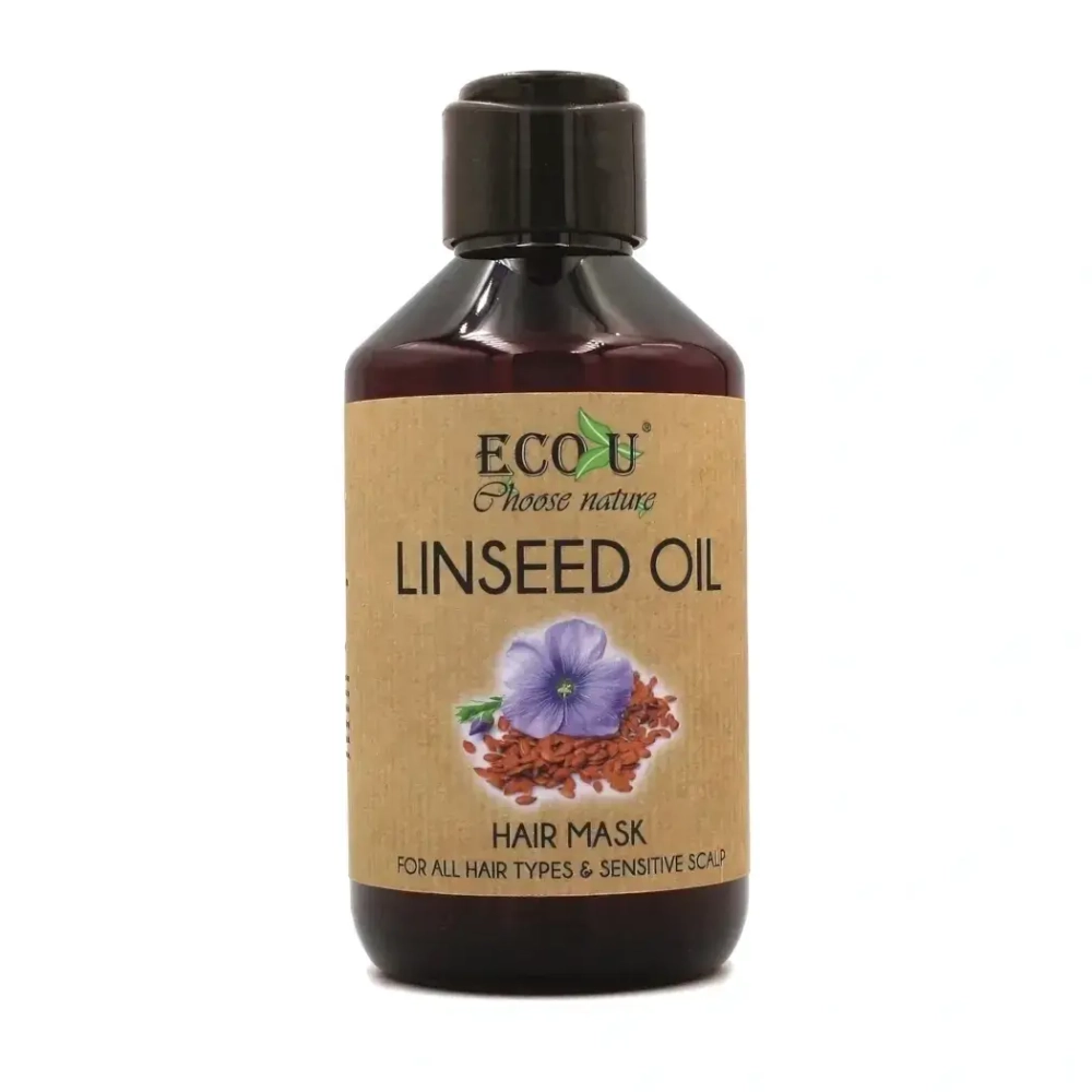 Маска для волос ECOU Linseed Oil д/сухих и ломких волос льняное масло, 300мл