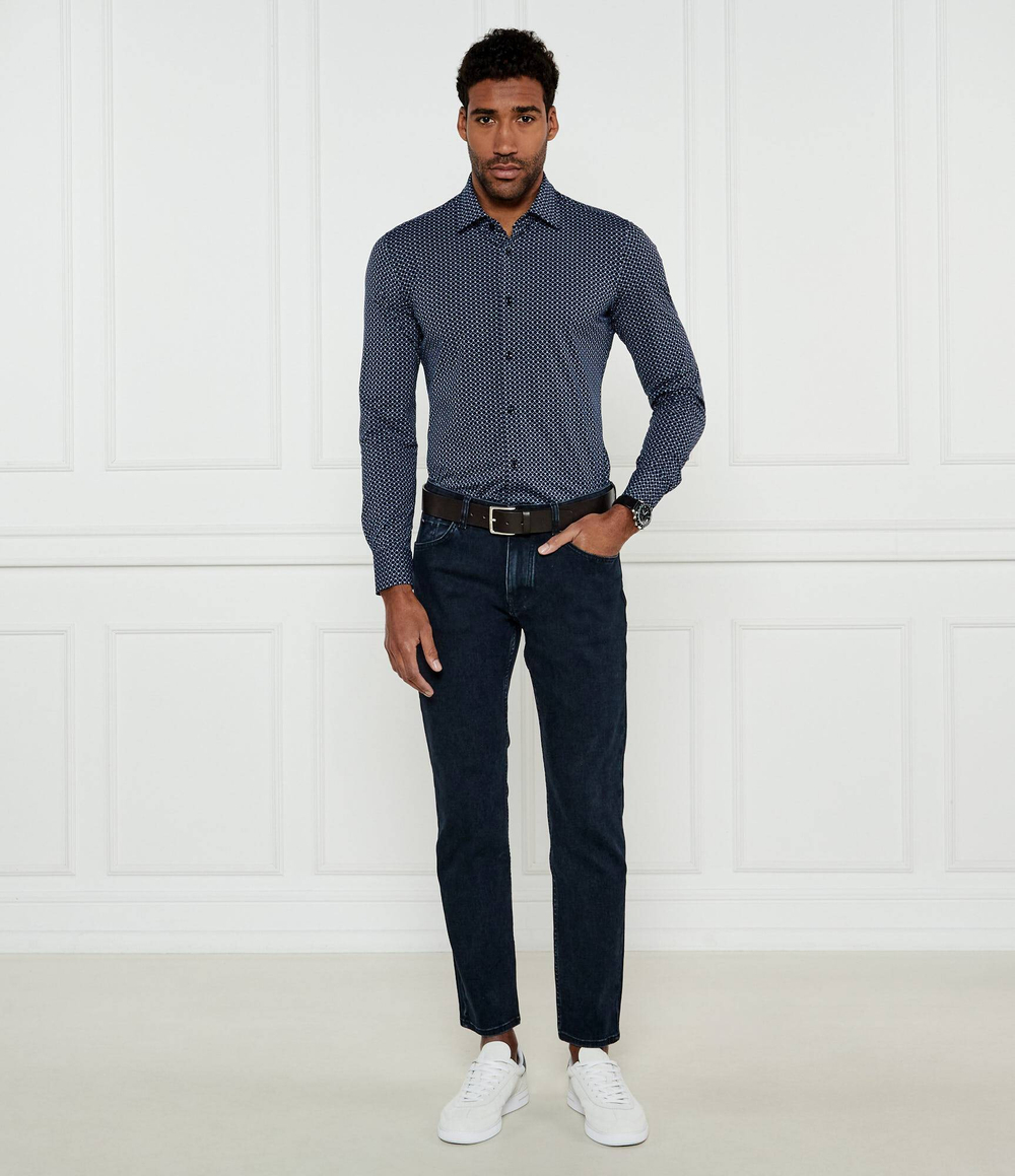 Рубашка P-HANK-kent-C1-222 BOSS BLACK - темно-синий(50533405)