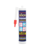 Силиконовый САНИТАРНЫЙ герметик 280ml (ПРОЗРАЧНЫЙ) RiCH (24/1шт)