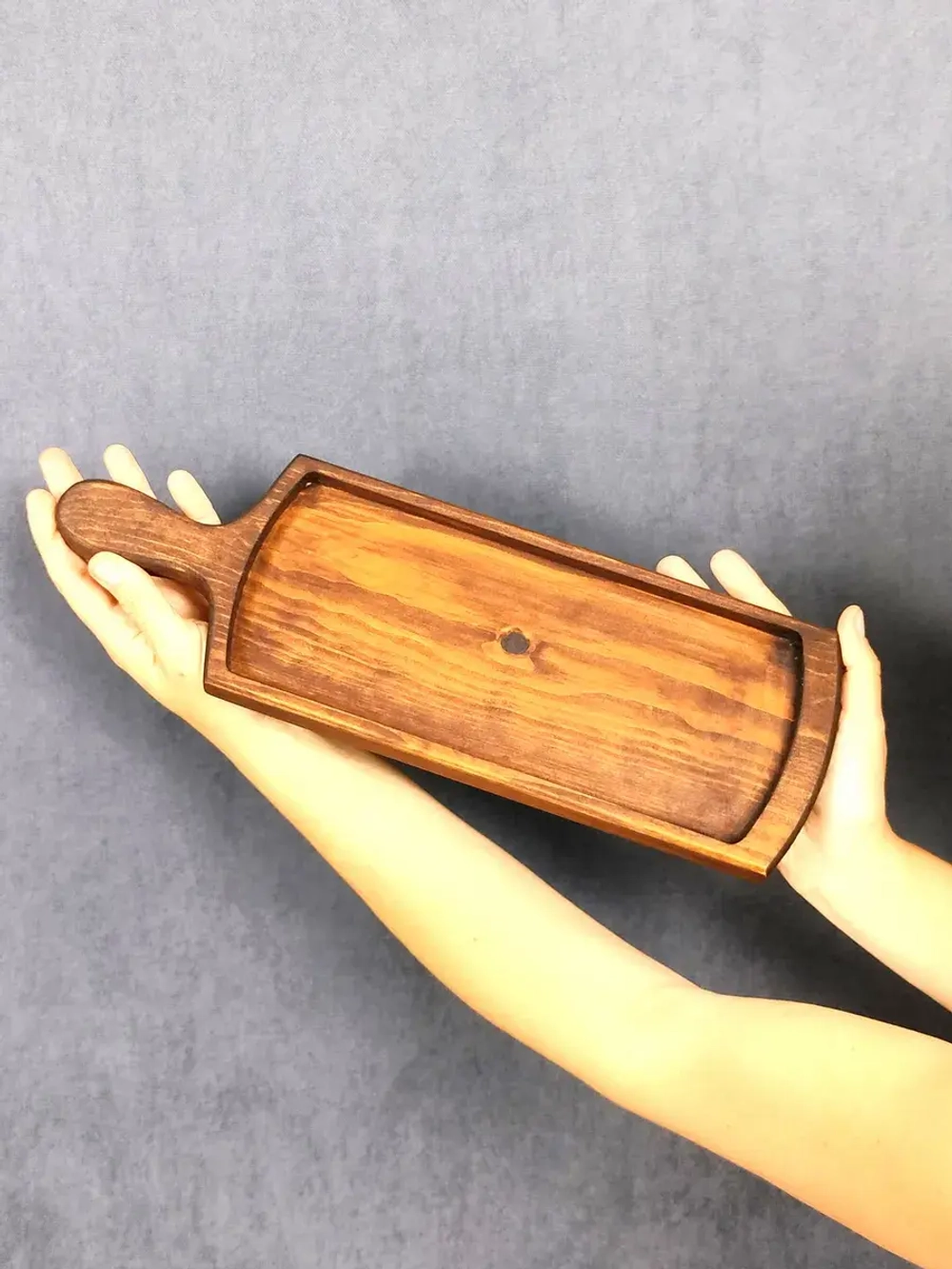 Деревянная менажница для нарезки, подачи из кедра