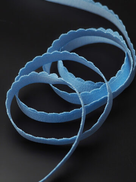 Резинка отделочная голубая ажурная ширина 15 мм с учетом фестона Млечный Путь Lauma (Латвия)