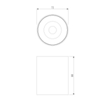 Светильник потолочный светодиодный Primo 12W 4000K титан 25116/LED