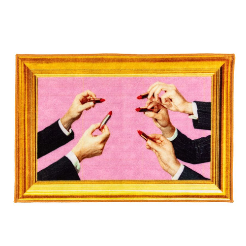 Коврик Lipstick Pink