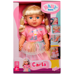 BABY born - Кукла CARLA 43 см + аксессуары для волос 838006