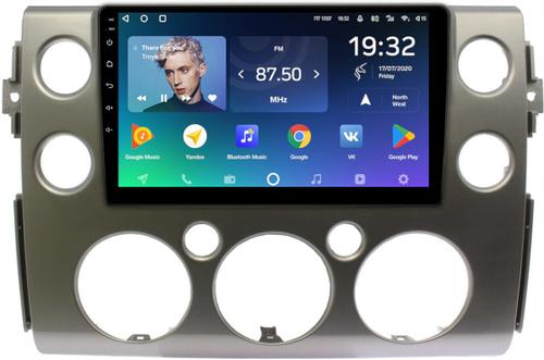 Магнитола для Toyota FJ Cruiser 2005-2022 (рамка серая) - Teyes CC2 PLUS монитор 9" QLED, Android 10, Быстрая, SIM-слот