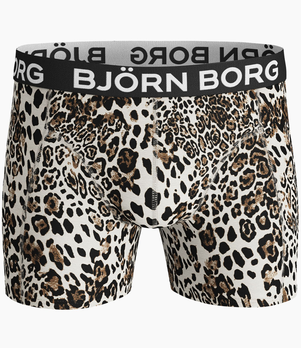 Мужские спортивные боксеры Björn Borg Shorts Sammy BB Leo 3P - jet stream