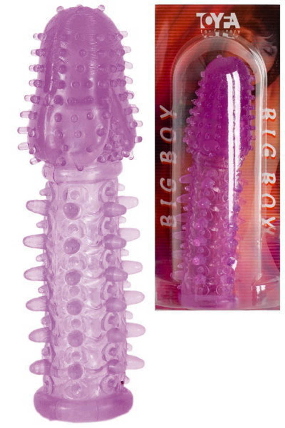 Фиолетовая насадка удлиняющая половой член