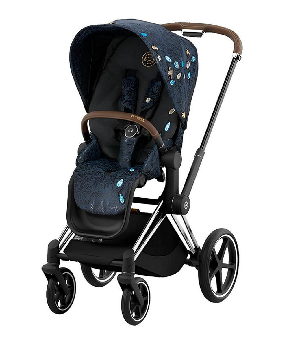 Коляска 2 в 1 Cybex Priam IV Chrome Brown Jewels of Nature