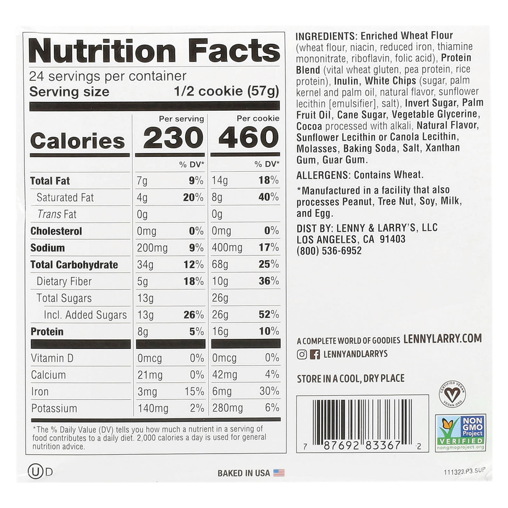 Lenny & Larry's, The Complete Cookie®, шоколад с мятой, 12 видов печенья, 113 г (4 унции)