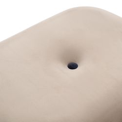 Пуф Pea, велюр, бежевый/темно-синий