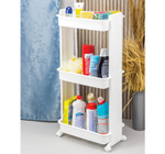 Стойка на колесах широкая (3 секции) М2733, белый