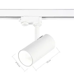 ST661.546.20 Св-к трек. Белый LED 1*20W 4000K 1 600Lm Ra>90 38° IP20 L150xW70xH202 165-265V ТРЭЙС