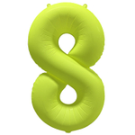 Шар фольгированный Цифра 8 101 см (Желтый)