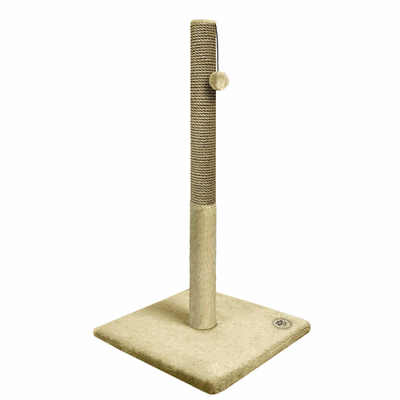 Когтеточка yugi столбик с игрушкой 40*40*90см /ys725063/