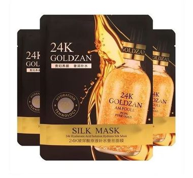 Тканевая маска для лица 24K Goldzan, Million Pauline