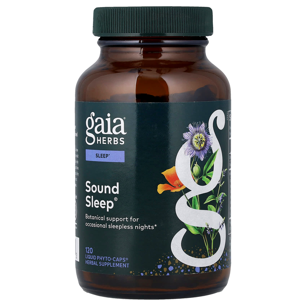 Gaia Herbs, Natural Sleep®, 120 капсул Phyto-Caps® в жидкой форме