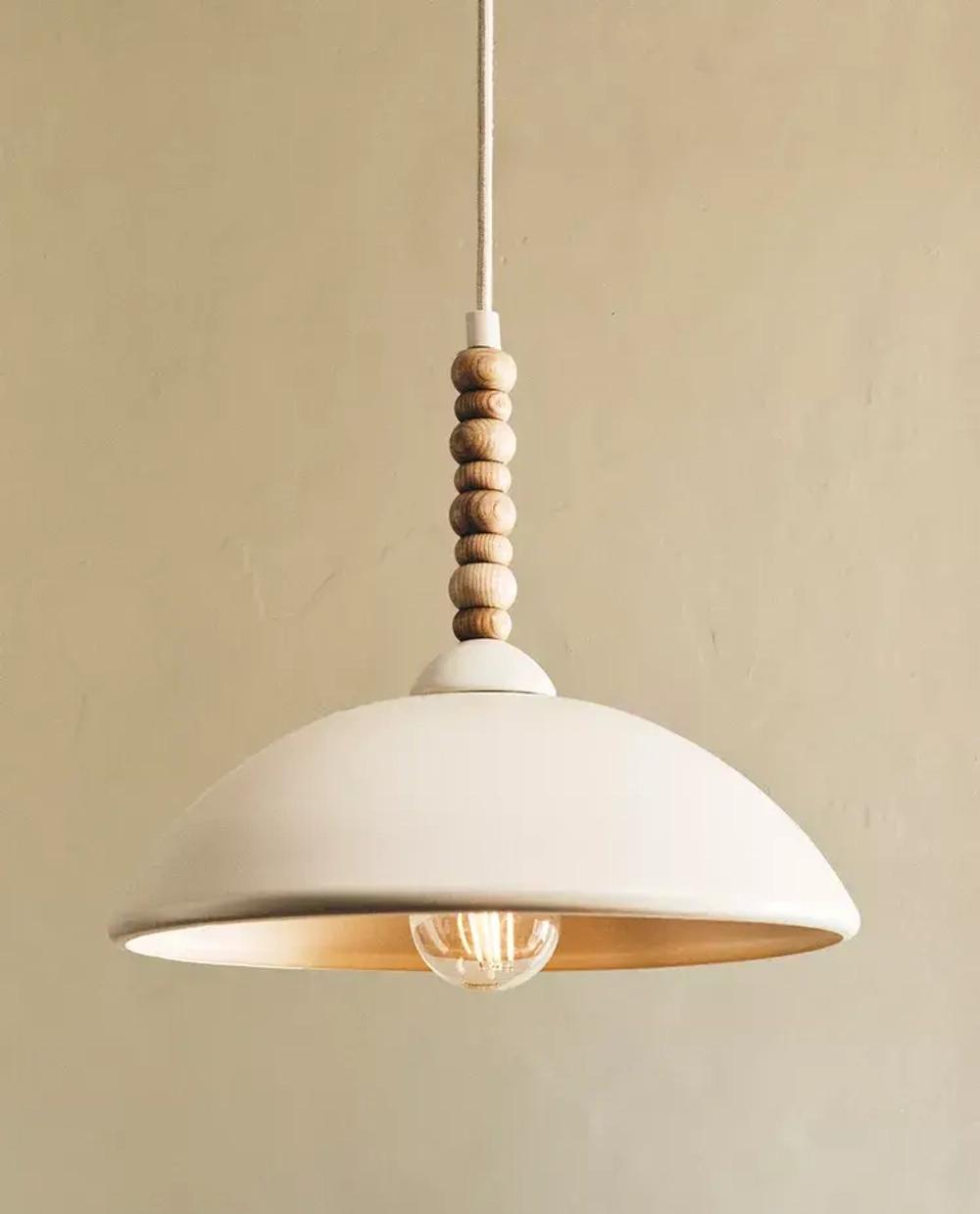 ZARA HOME Детский абажур с шариками, кремовый