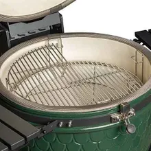 Керамический угольный гриль DinoEgg Classic Green, 46 см, с ножками и столиками