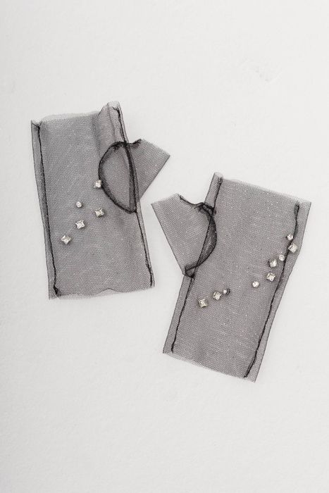 МИТЕНКИ КОРОТКИЕ РОЯ ЧЕРНЫЙ СО СТРАЗАМИ