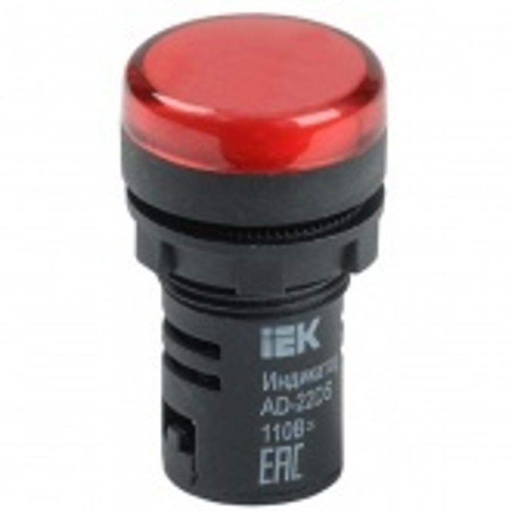 Лампа ИЭК AD22DS(LED)матрица d22мм красный 24В AC/DC BLS10-ADDS-024-K04