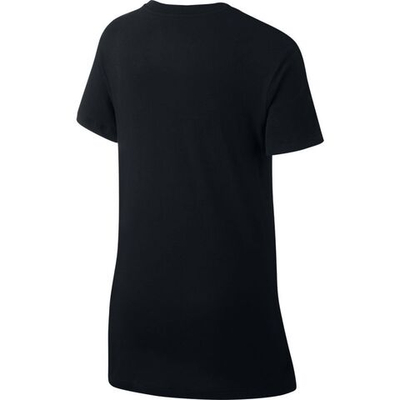 Футболка для девочки теннисная Nike G NSW Tee DPTL Basic Futura - black/white
