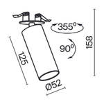 Встраиваемый светильник Technical C053CL-L12W4K-W-W