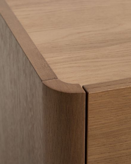 Тумба под ТВ Arelida из дубового шпона и массива дуба светло-коричневаф, 200 x 44 см