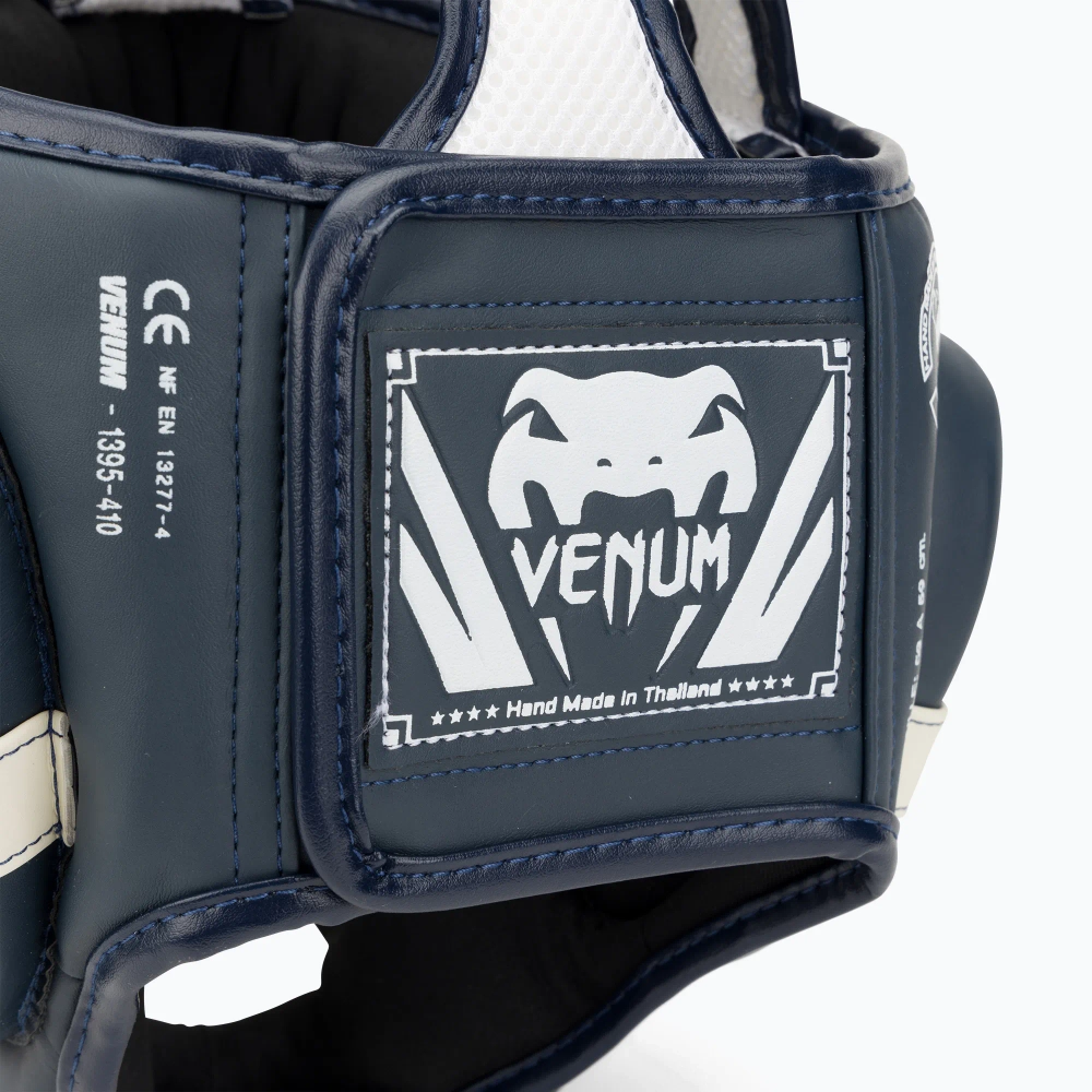 Боксёрский шлем Venum Elite white/navy blue