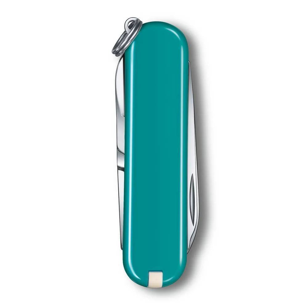 Нож перочинный Victorinox Classic Mountain Lake (0.6223.23B1) 58мм 7функций блистер бирюзовый