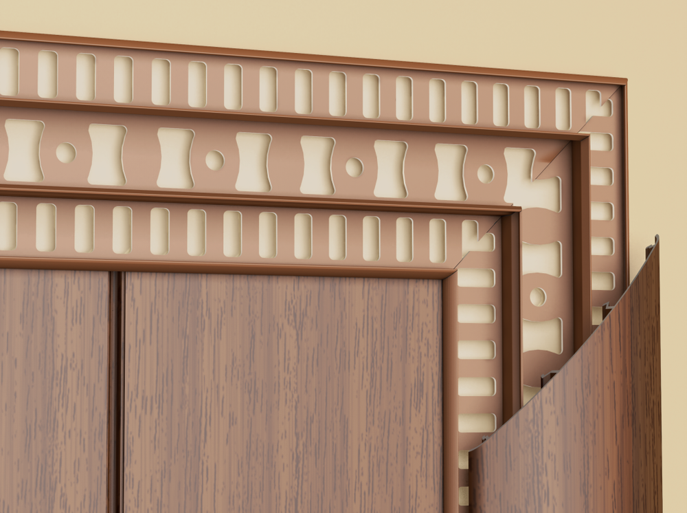 Наличник ПВХ Идеал 70 мм 208 Дуб мокко 2200 мм