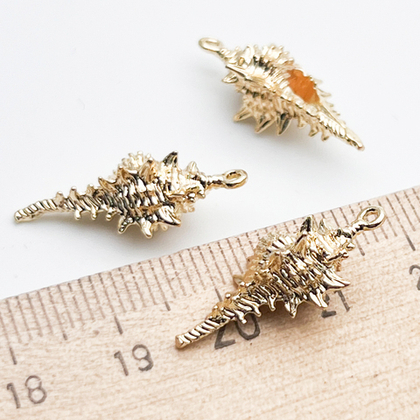 Подвеска Ракушка, цвет золото, размер 22*9 мм, цена за 1 шт