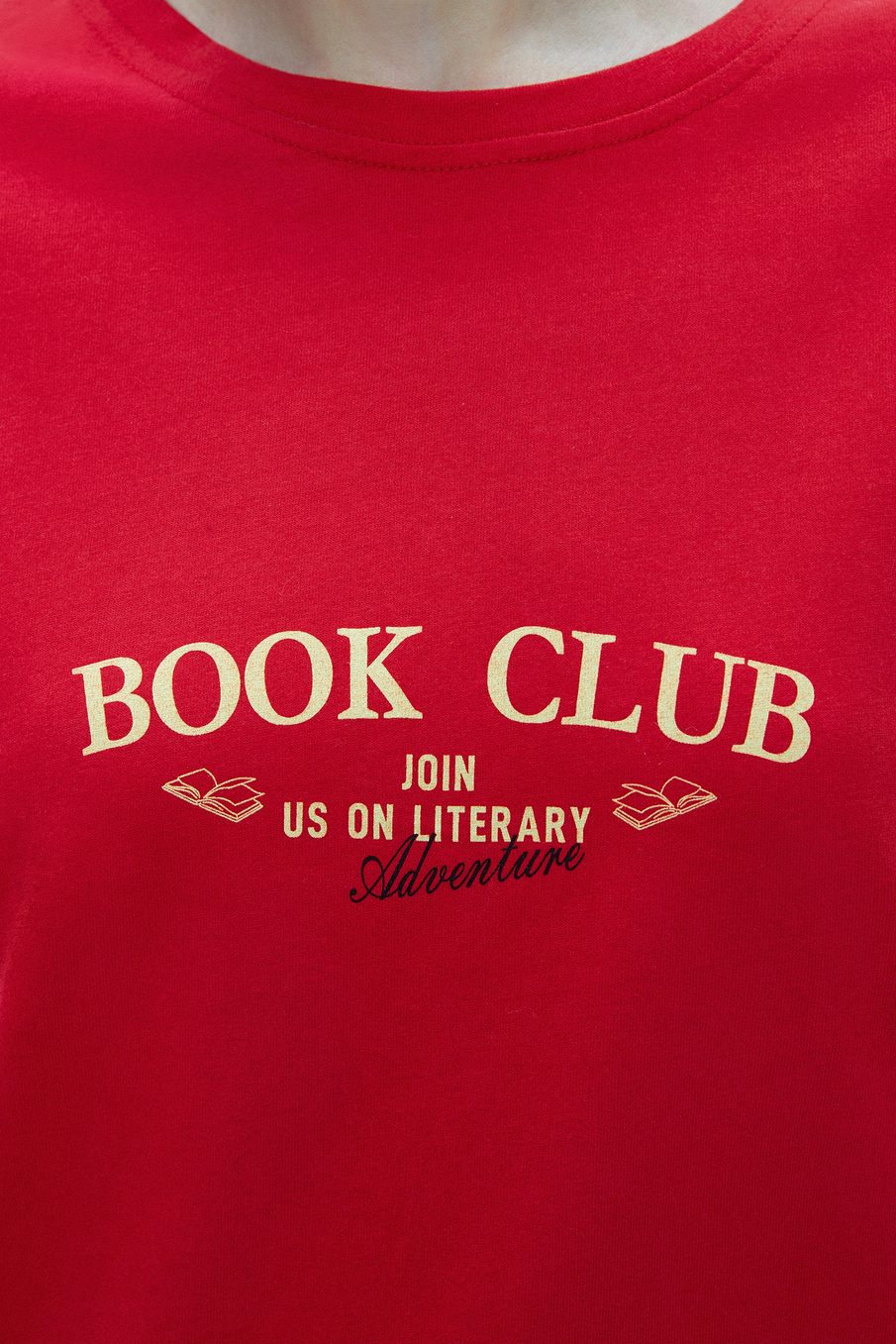 Футболка с принтом "BOOK CLUB"