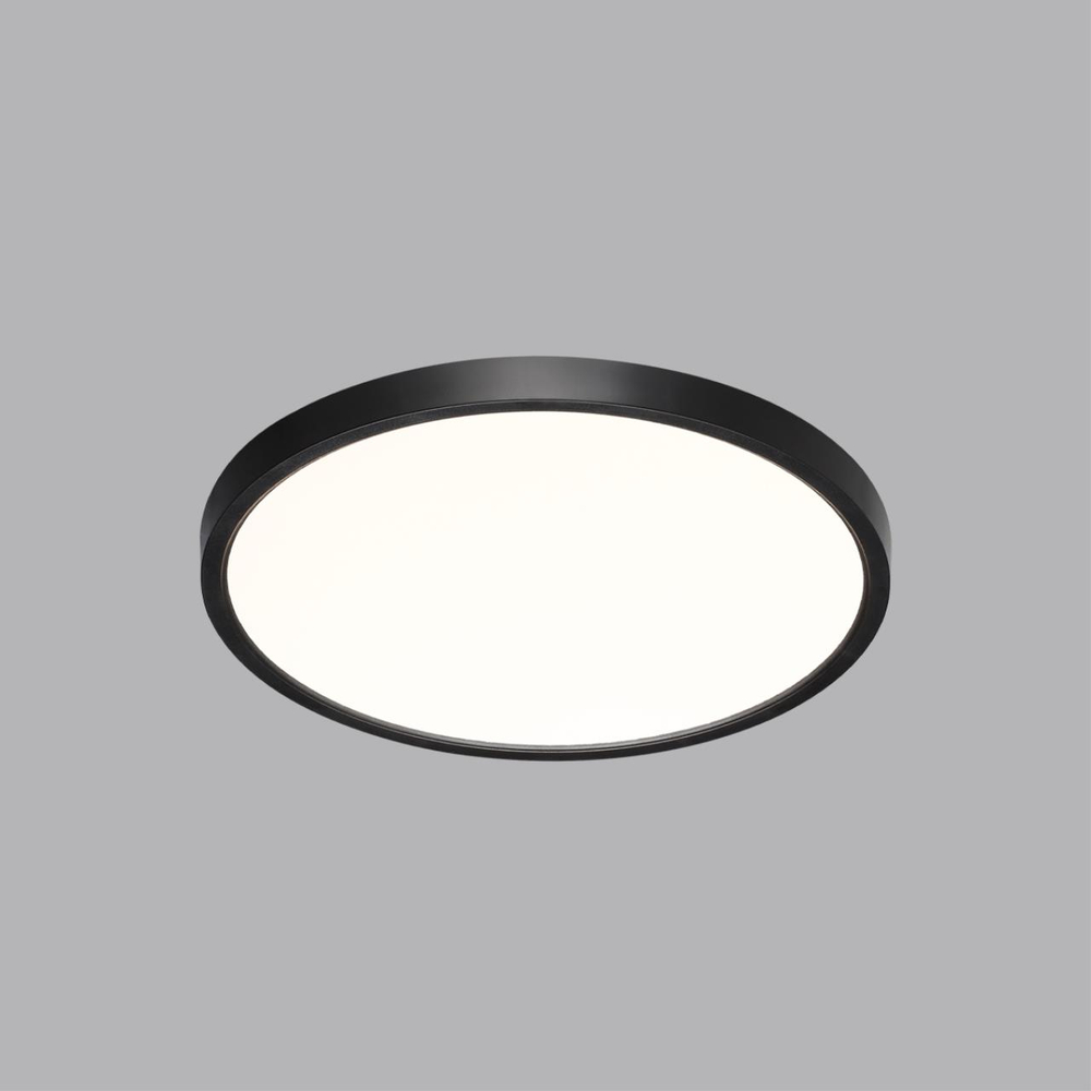 7660/24L MITRA LED SN 554 Светильник пластик/белый/черный LED 24Вт 3000/4000K D300 IP40 ALFA BLACK