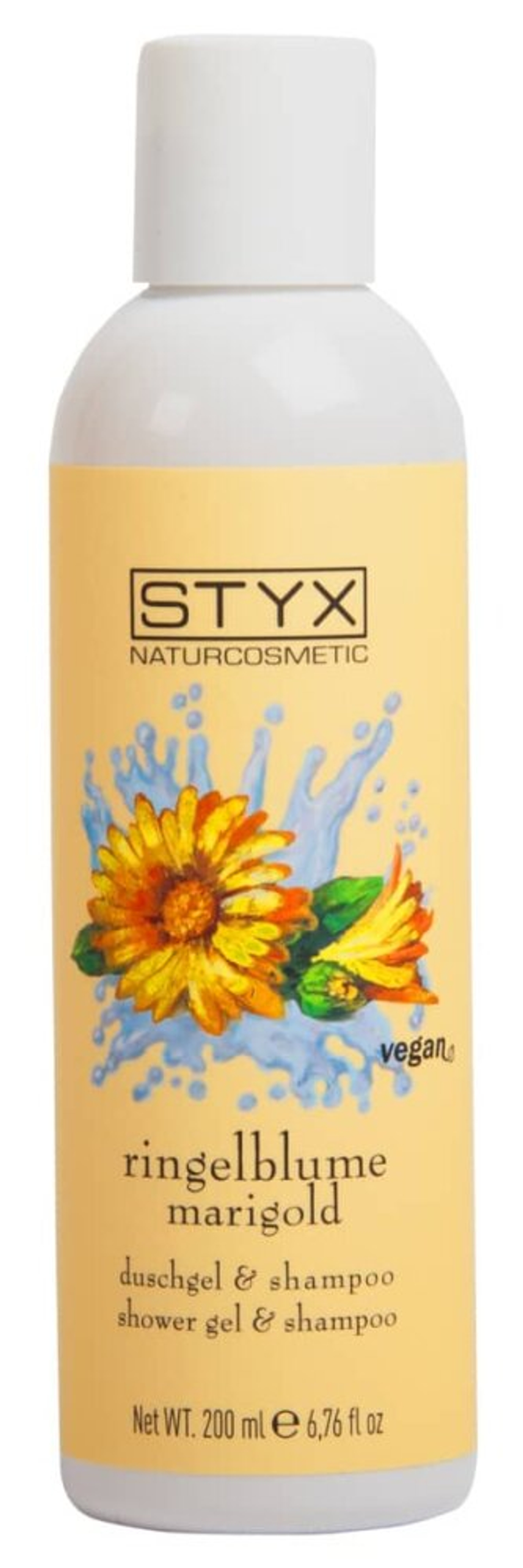 Гель для душа и шампунь STYX с календулой, 200 мл