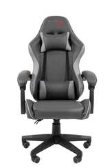 Офисное кресло Chairman CH28 экокожа, черно-серый