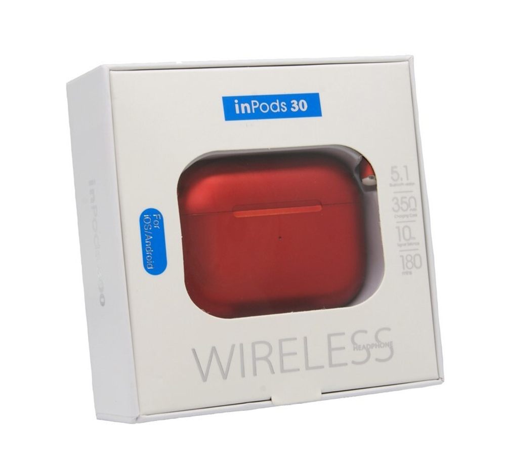 Беспроводные наушники TWS InPods 30 (красный)