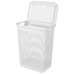 Корзина для белья 50л 42*31*56см белый