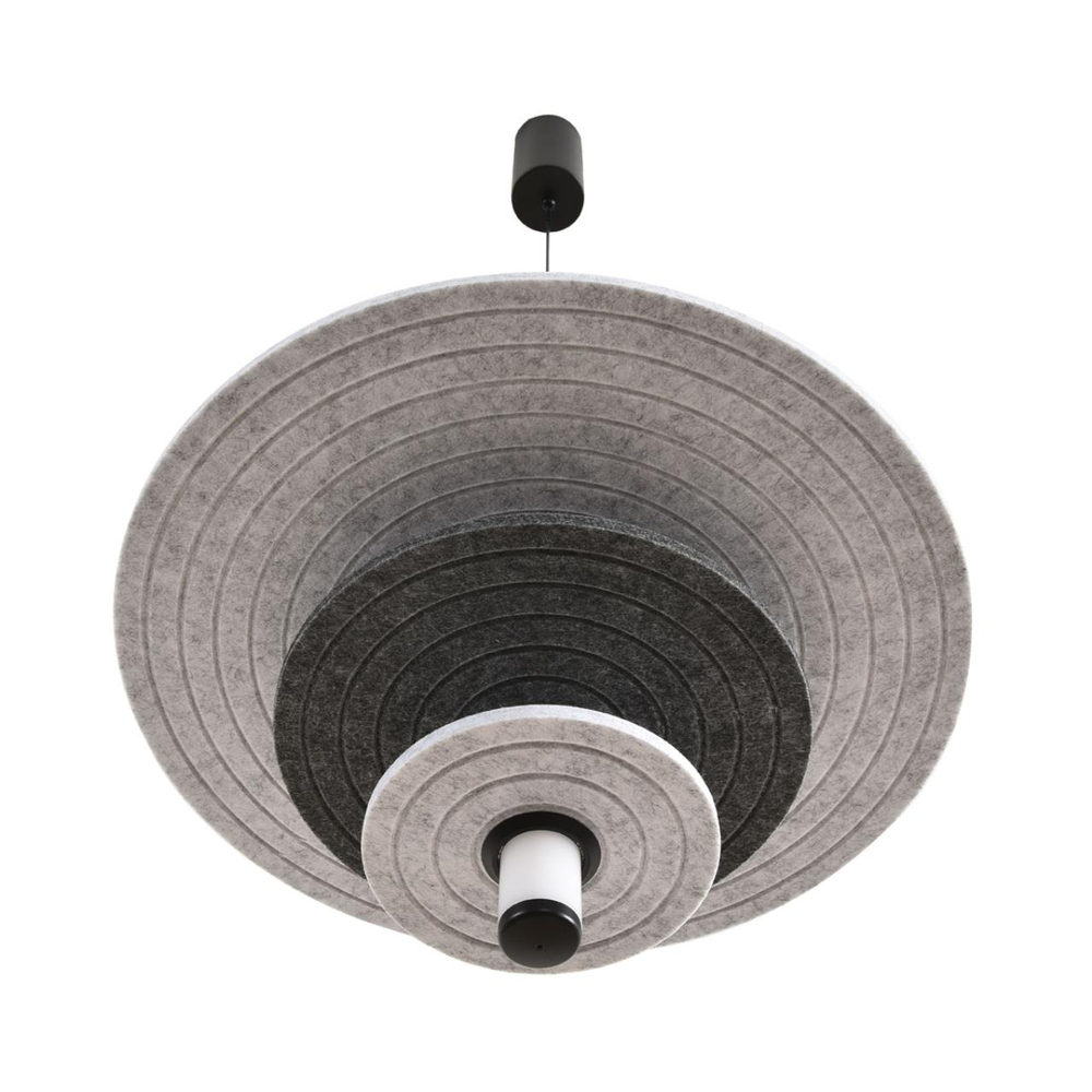 8295/14AL LEDIO LN26 365 черный/светло-серый/темно-серый, металл/фетр/акрил Подвес LED 14W 3000K 220V FELTA