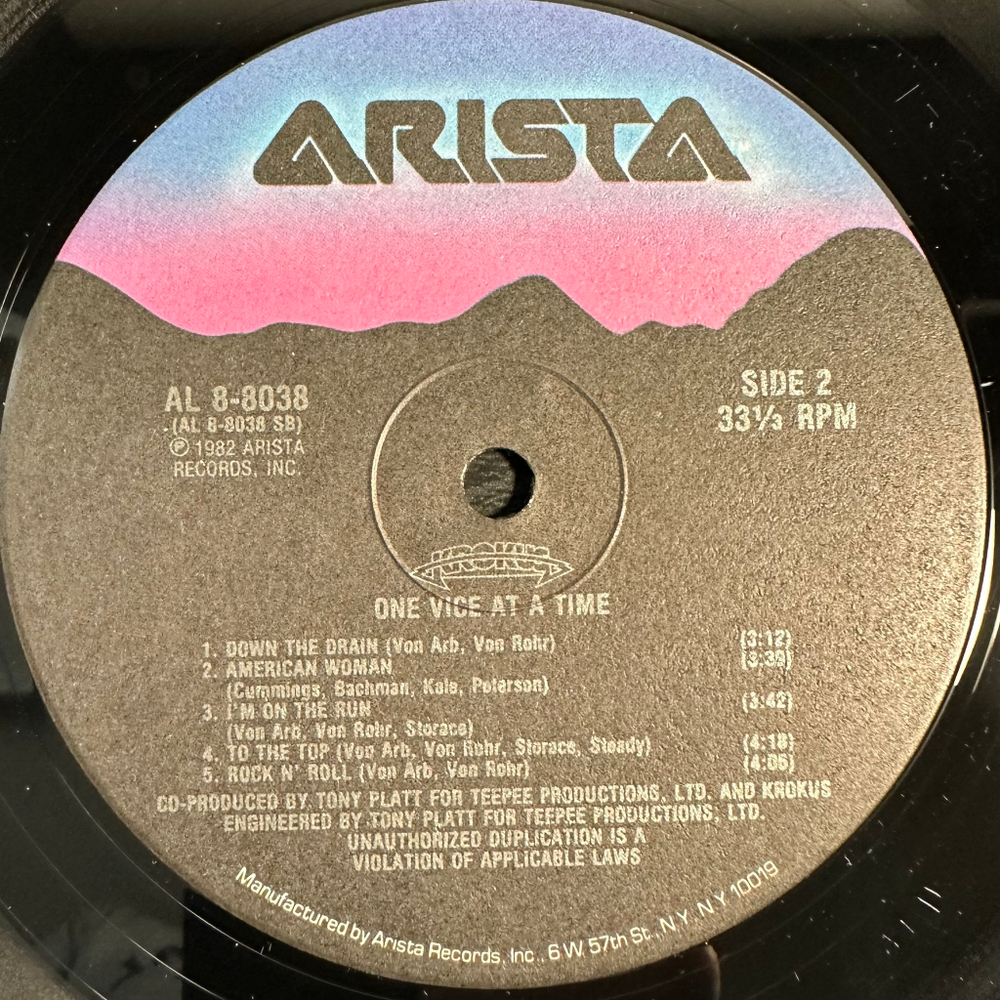 Krokus - One Vice At A Time (США 1982г.)