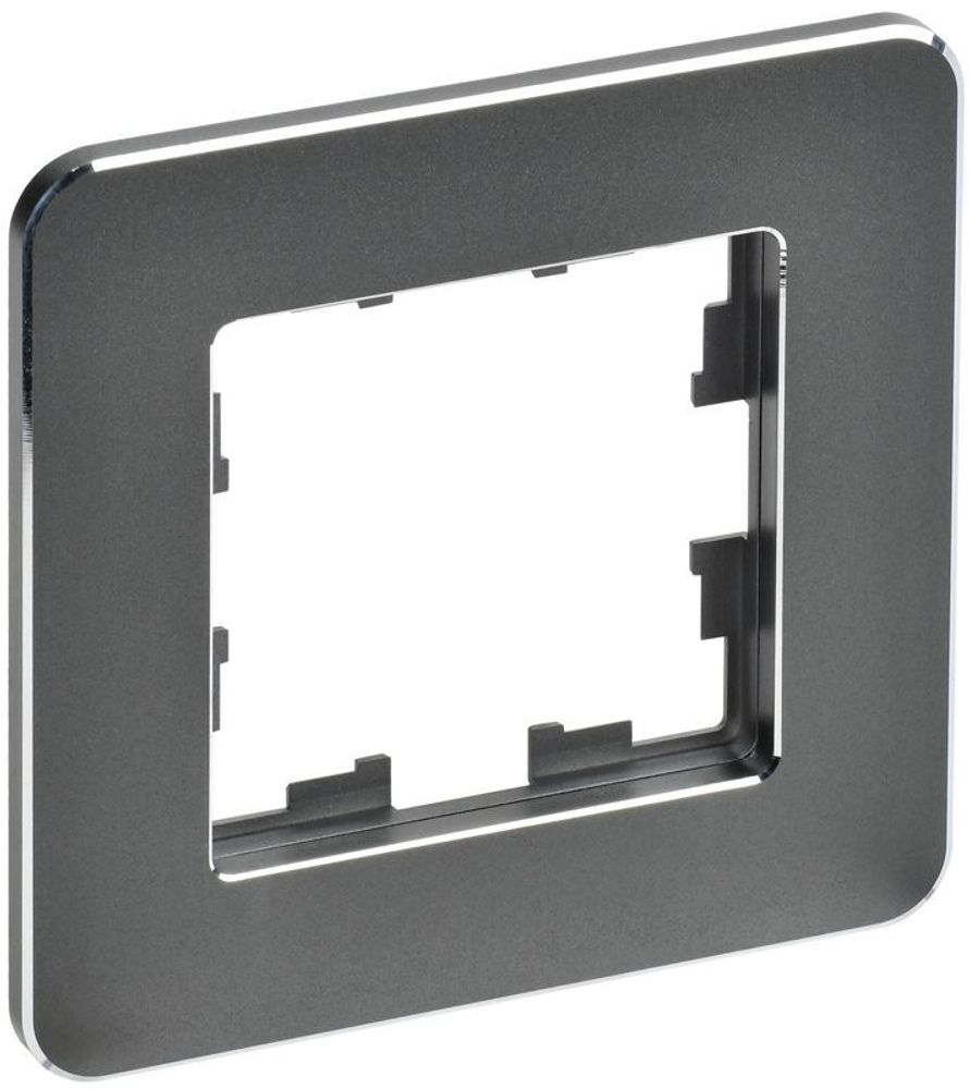 Рамка 1-м BRITE РУ-1-1-Бр метал. титан RE IEK BR-M12-M-01-K48