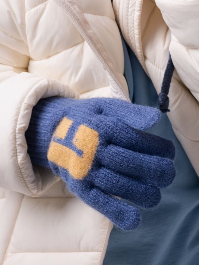 Перчатки детские (Синий)