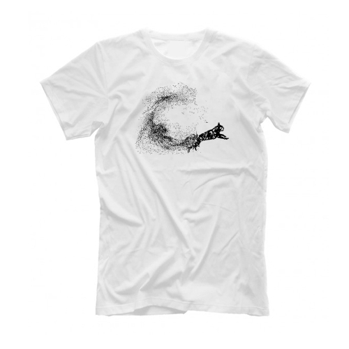 Футболка "Французский бульдог - брызги краски"