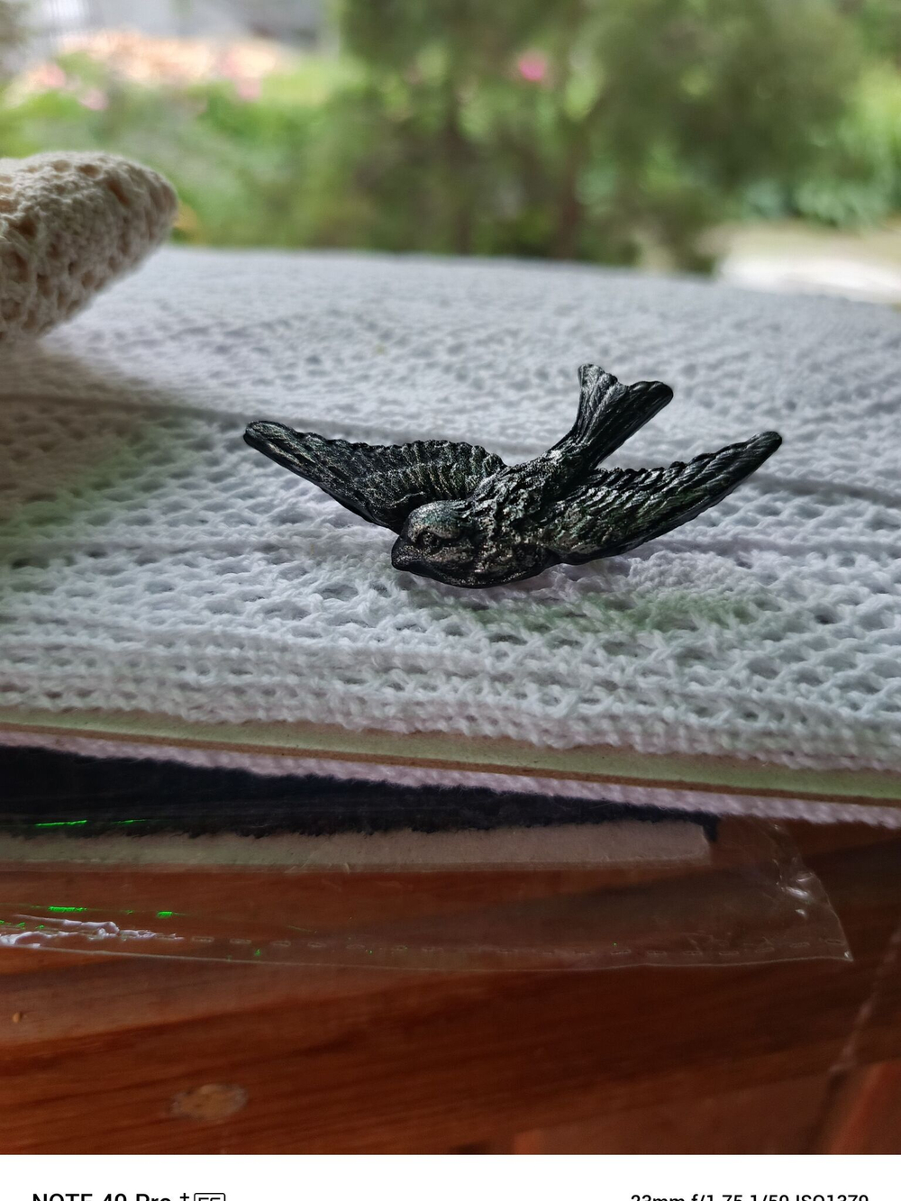 Брошь Спящий котенок черный авторская из полимерной глины ручной работы