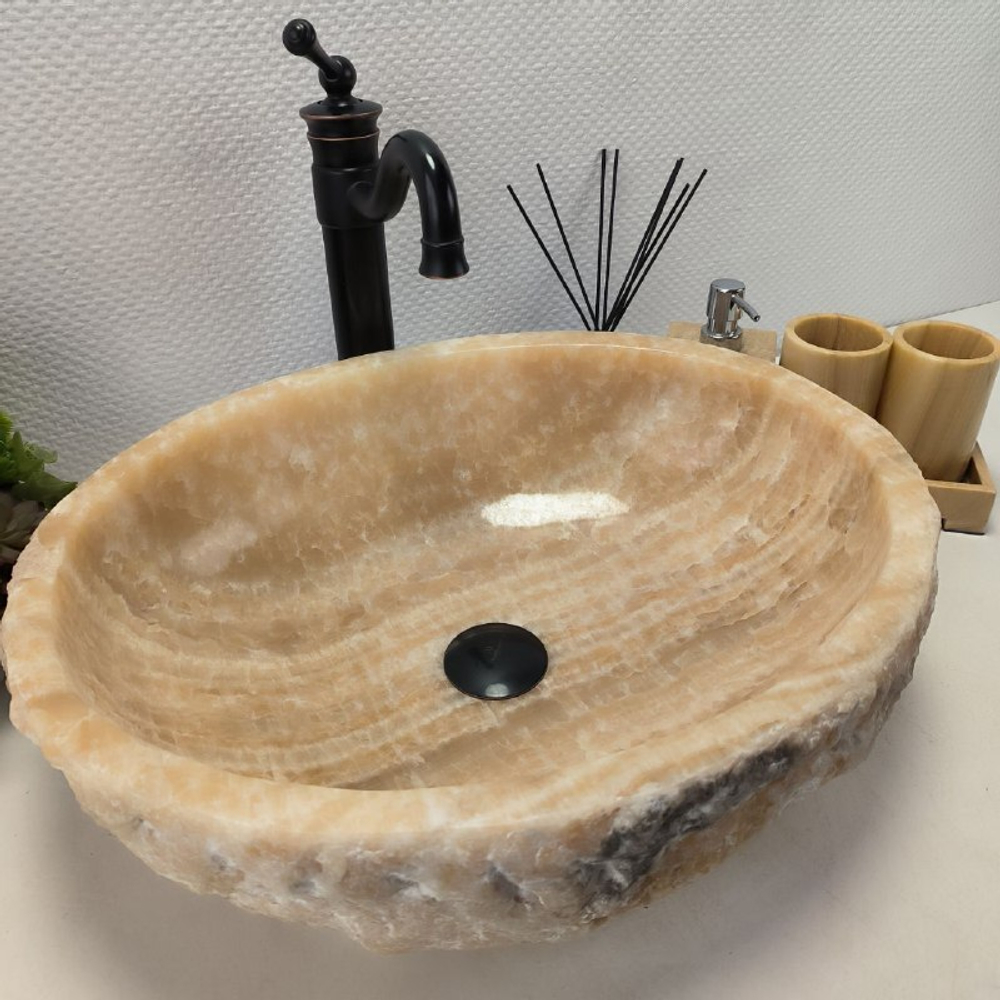 Раковина из оникса Erozy Yellow EO-62182 52*42*15 0099