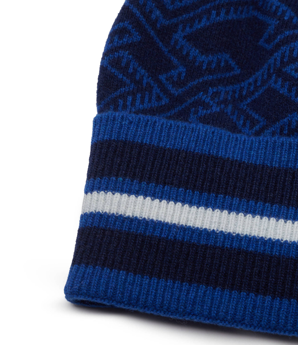 Хлопковая шапка TH MONOGRAM AOP Tommy Hilfiger - темно-синий(AM0AM11499)