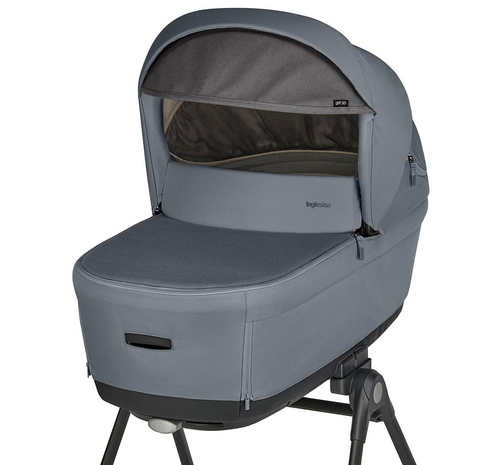 Коляска 3 в 1 Inglesina Electa System Quattro DRW 2025 с подставкой под люльку Union Grey